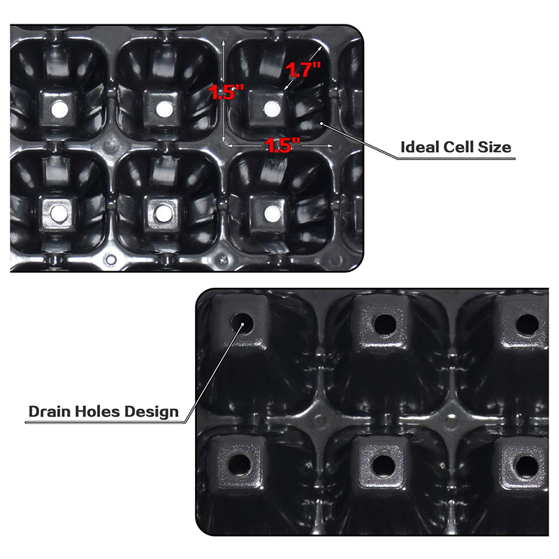 Propagation Tray 72 - VELIF-10 Pack Seed Starter Tray, 72