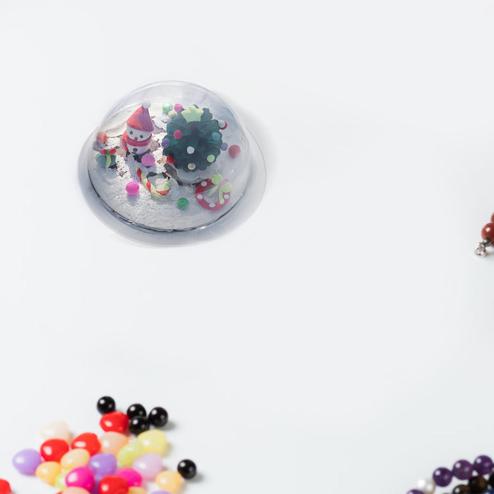 Plastic Dome Clear - 12Pcs Clear Fillable Plastic Snow Globe