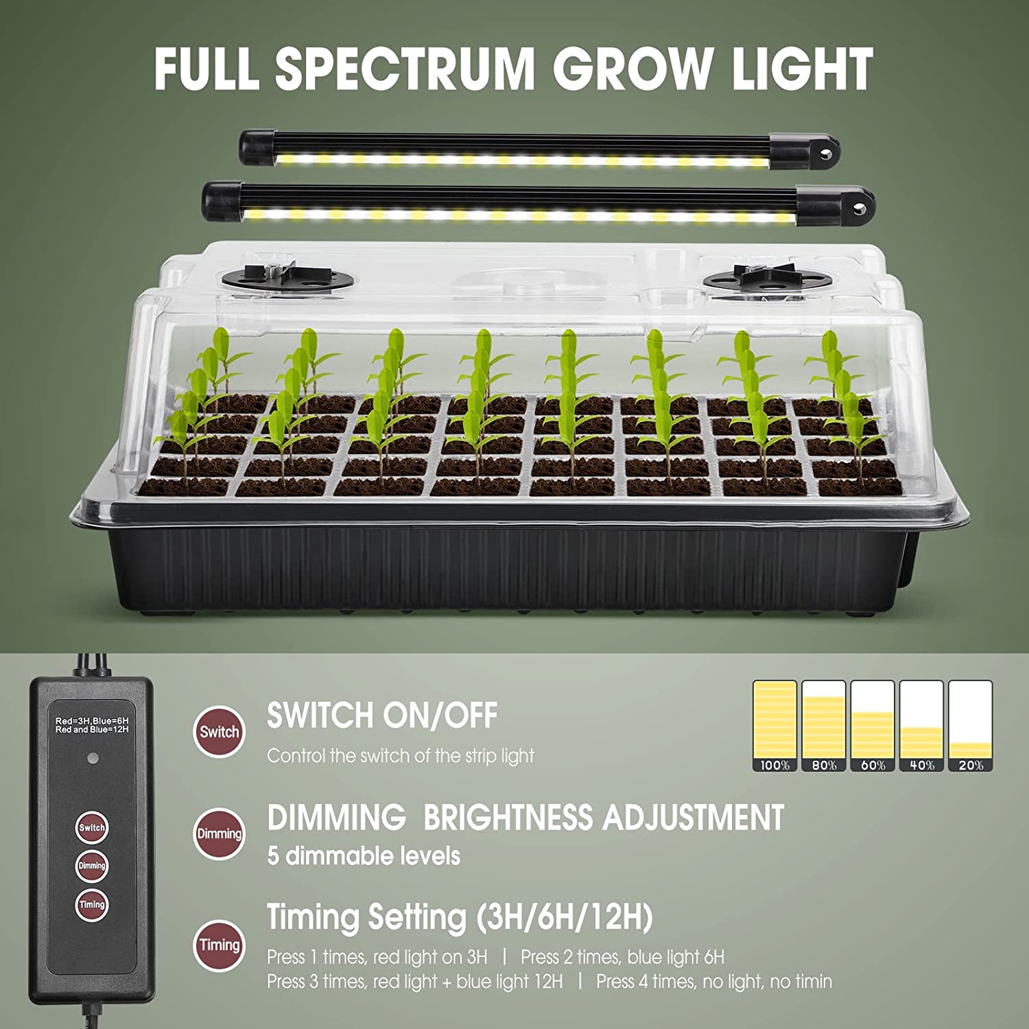【Best 】1 Set, Seed Starter Tra - Humidity Dome Kit 评论和价格