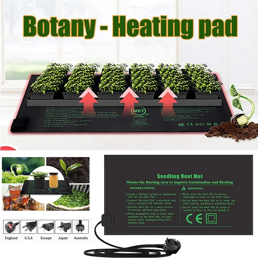 4 Sizes 220V EU Plug Seedling  - Heat Mat Seedling 评论和价格