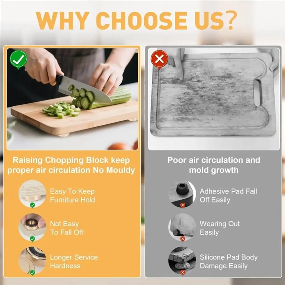8 Brass Chopping Board Feet wi - Cutting Board Foam 评论和价格