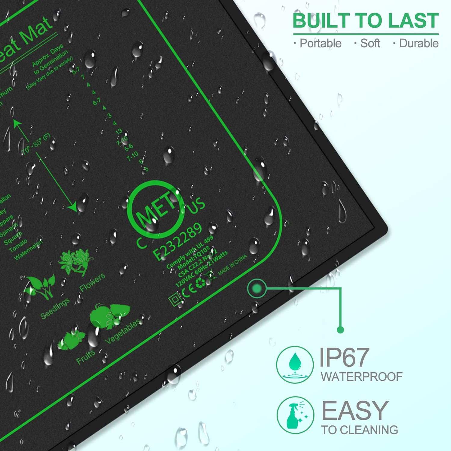 Seedling Heat Mat With Digital - Rooting Gel Clone 评论和价格