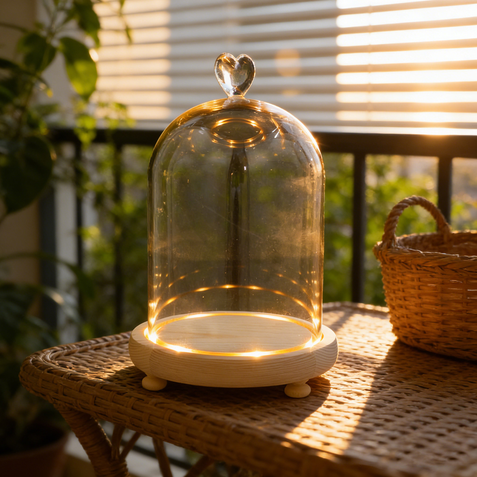 Heart Shaped Glass Dome Cloche - Plastic Dome Clear 评论和价格