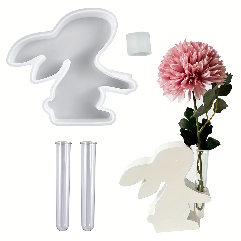 4pcs/set Easter Bunny Silicone - Propagation Station Vase 评论和价格