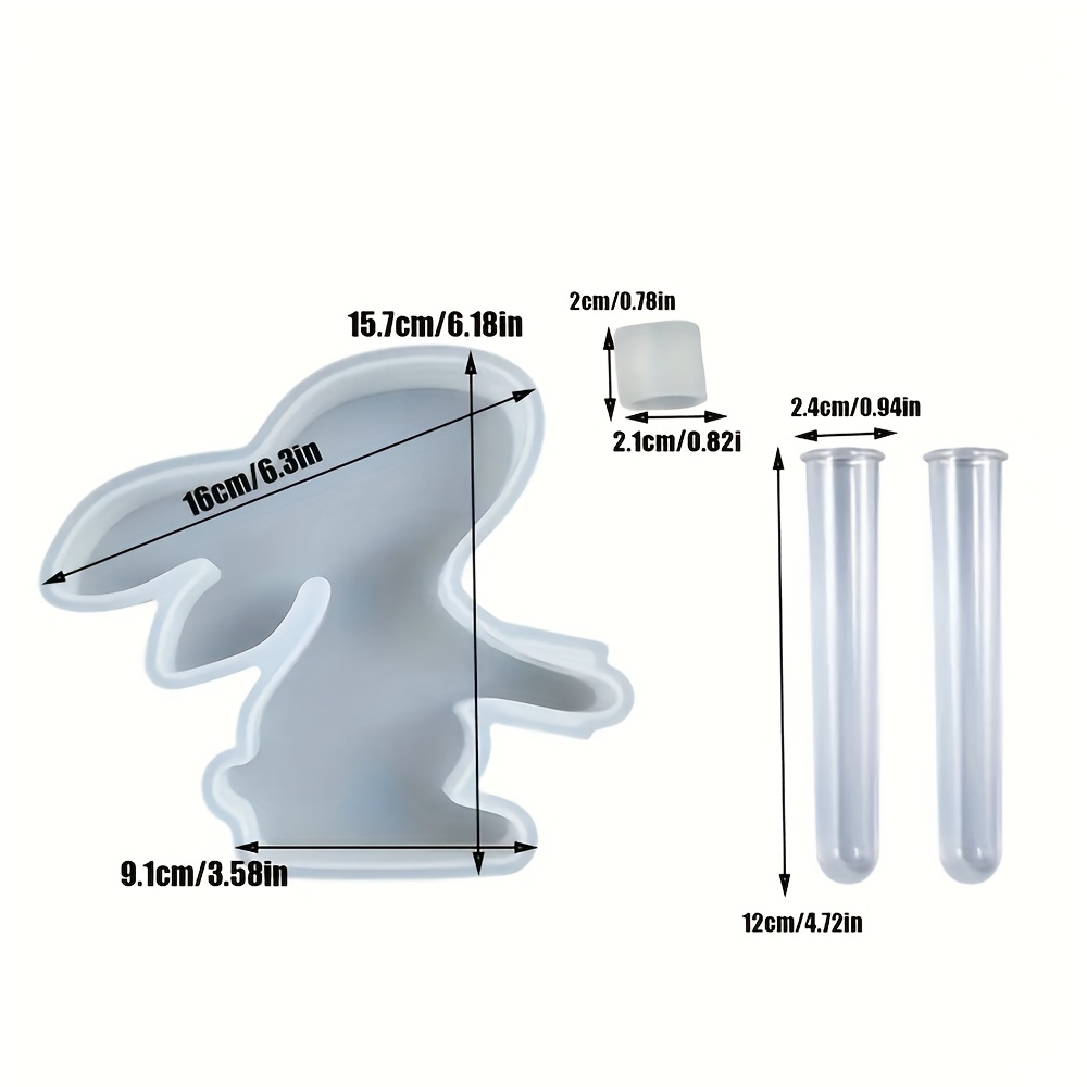 4pcs/set Easter Bunny Silicone - Propagation Station Vase 评论和价格