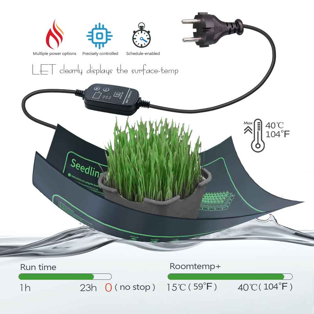 7-100W Plants Heating Pad with - Heat Mat Seedling 评论和价格
