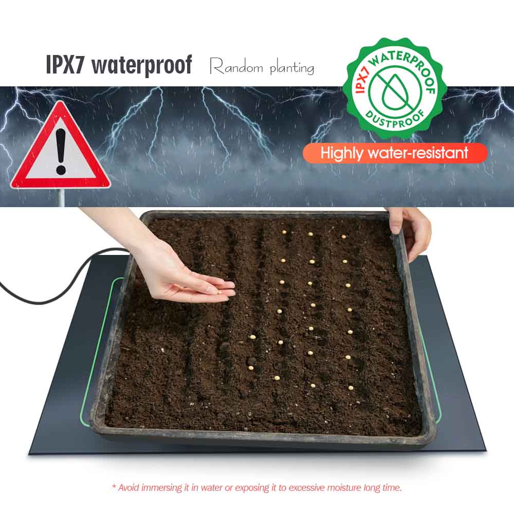 7-100W Plants Heating Pad with - Heat Mat Seedling 评论和价格
