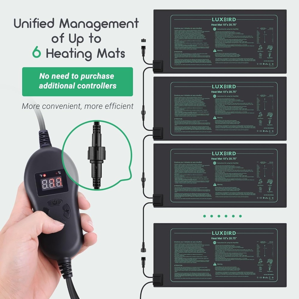 4 Pack Seedling Heat Mat with  - Heat Mat Seedling 评论和价格