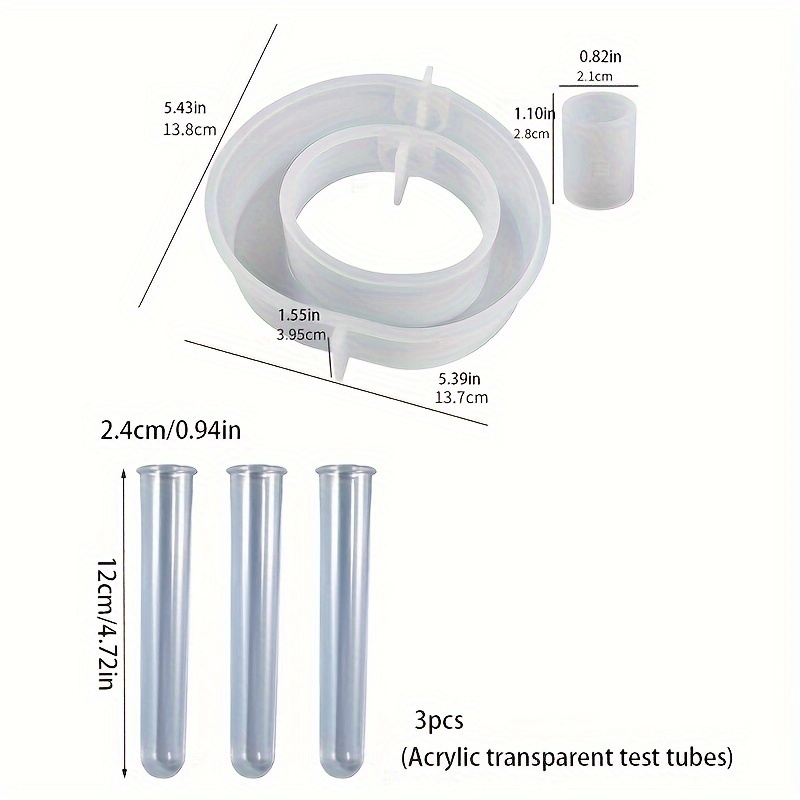 4PCS Flower Vase Silicone Mold - Propagation Station Vase 评论和价格