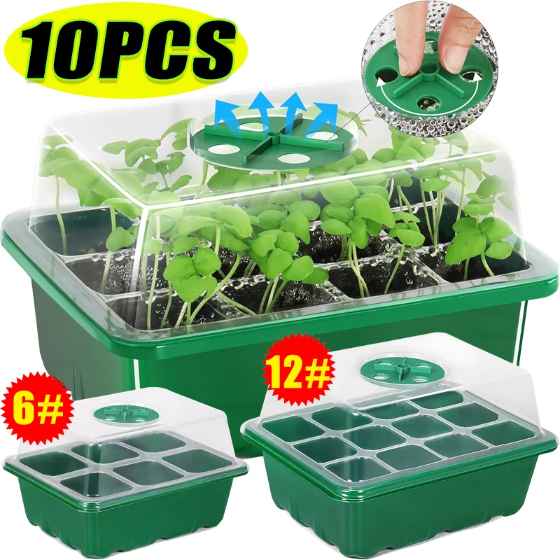 6/12 Grids Growing Starting Nu - Humidity Dome Kit 评论和价格