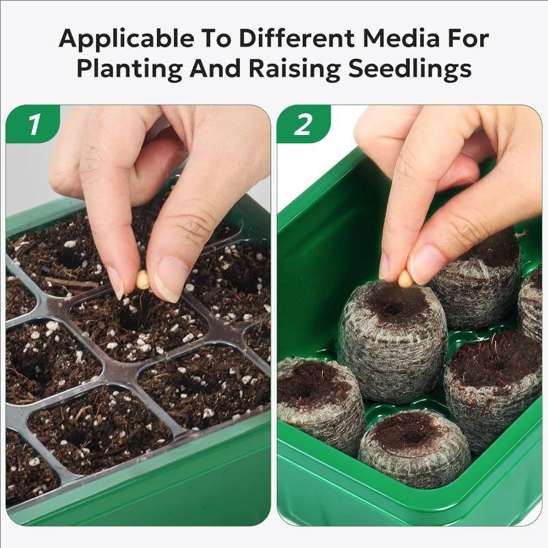 10pcs/5pcs Seedling Trays Seed - Humidity Dome Kit 评论和价格