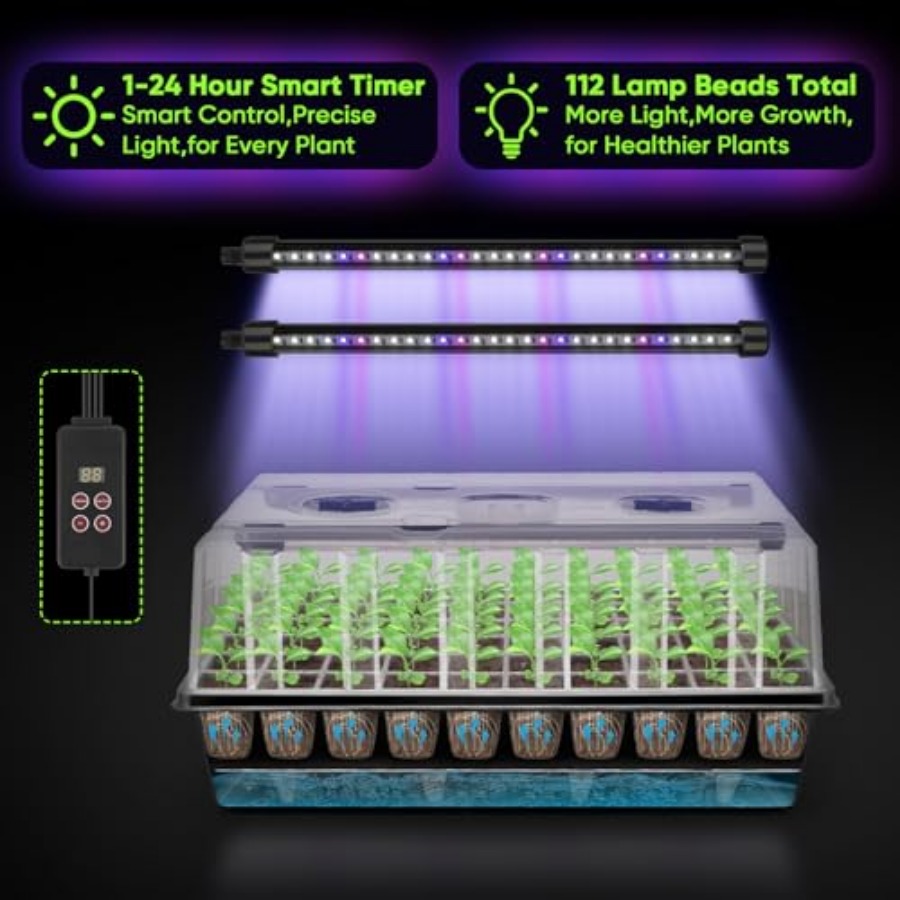 120-Cell Self-Watering Seed St - Humidity Dome Kit 评论和价格