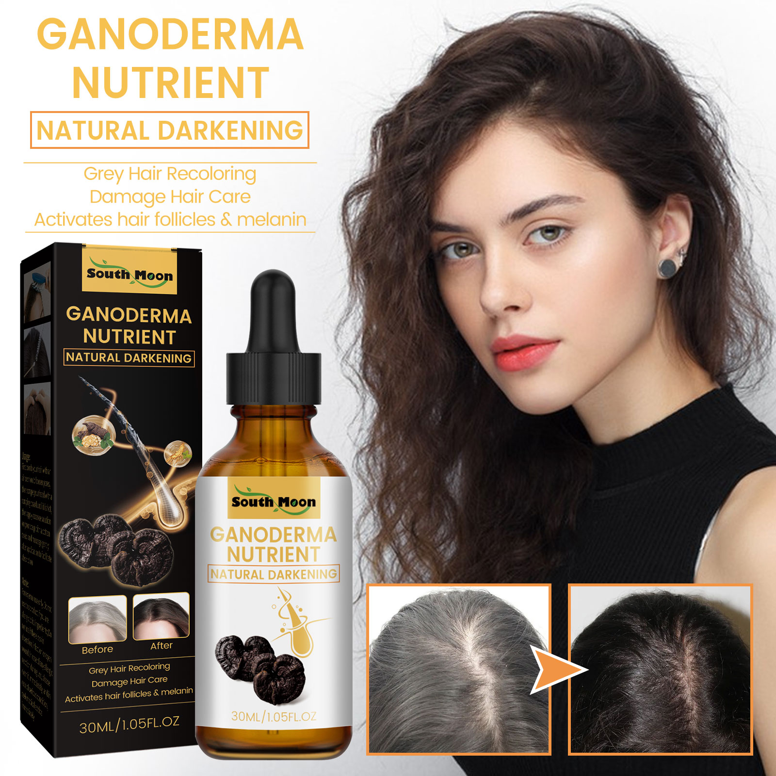 Black Ganoderma Lucidum Hair L - Root Stimulator Liquid 评论和价格