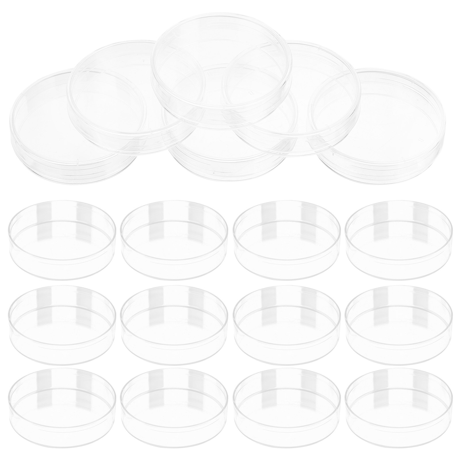 30Pcs Petri Dish Clear Plastic - Agar Tissue Culture 评论和价格