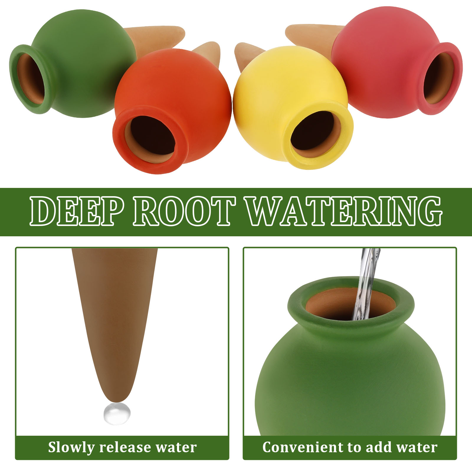 8Pcs Terracotta Self Watering  - Self Watering Insert 评论和价格