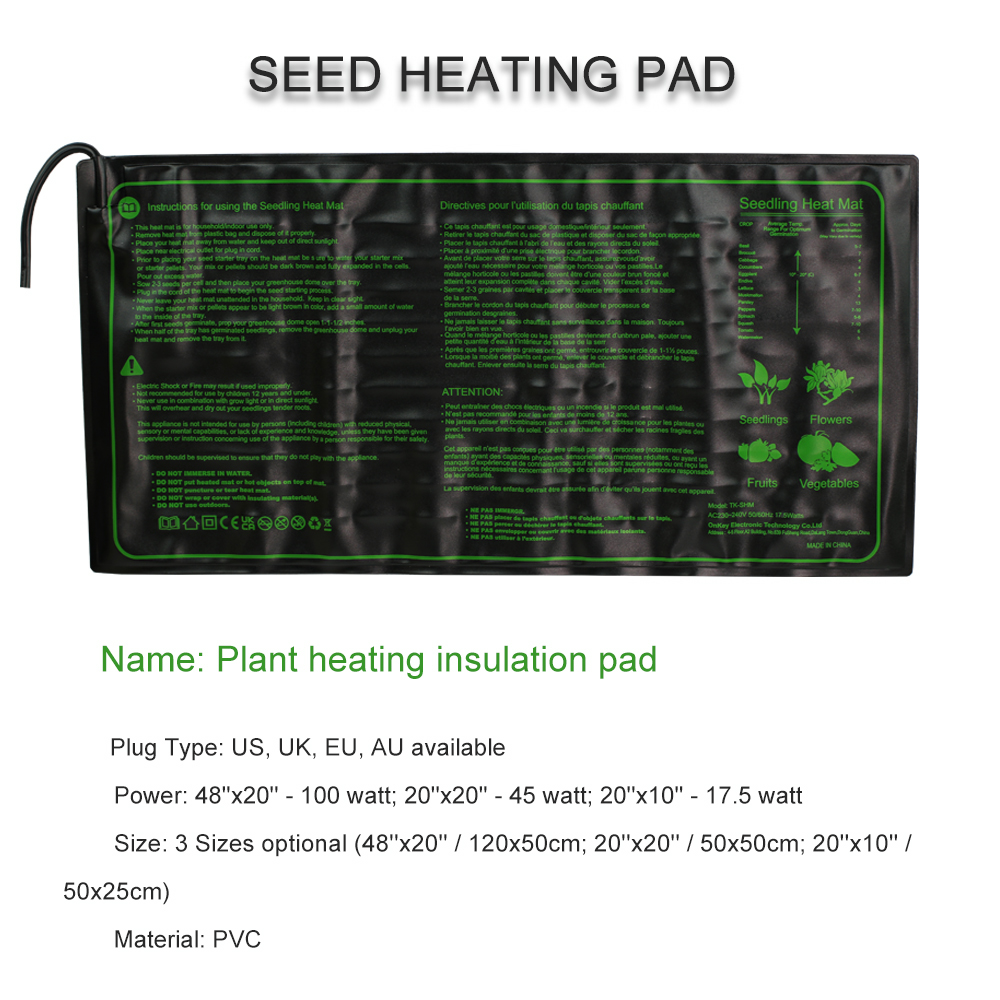 Seedling Heating Pad 3 Sizes W - Heat Mat Seedling 评论和价格