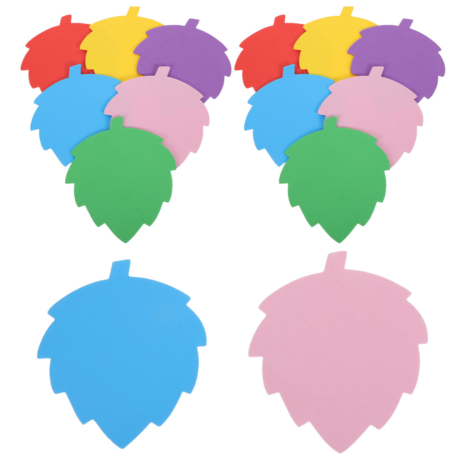 72Pcs Colorful Foam Leaf Shape - Cutting Board Foam 评论和价格