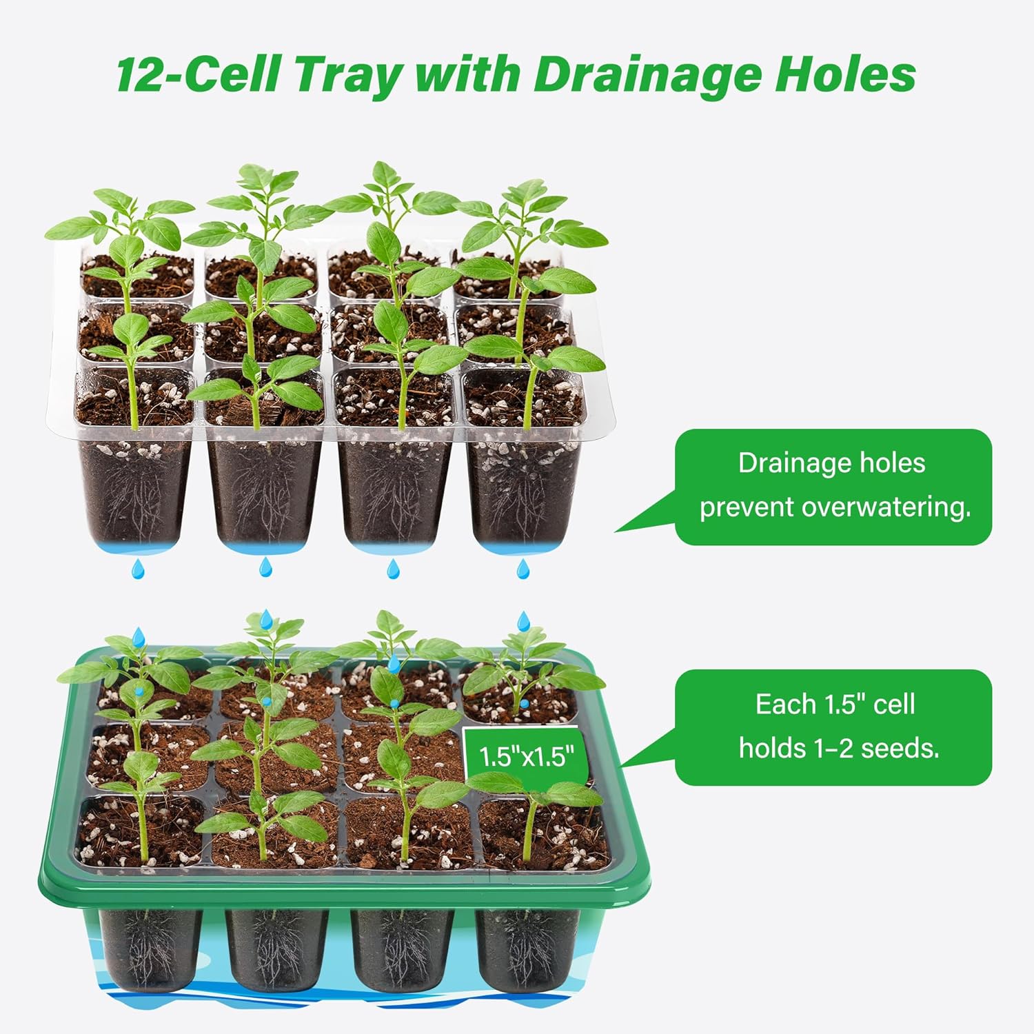 Growing Starting Nursery Trays - Humidity Dome Kit 评论和价格
